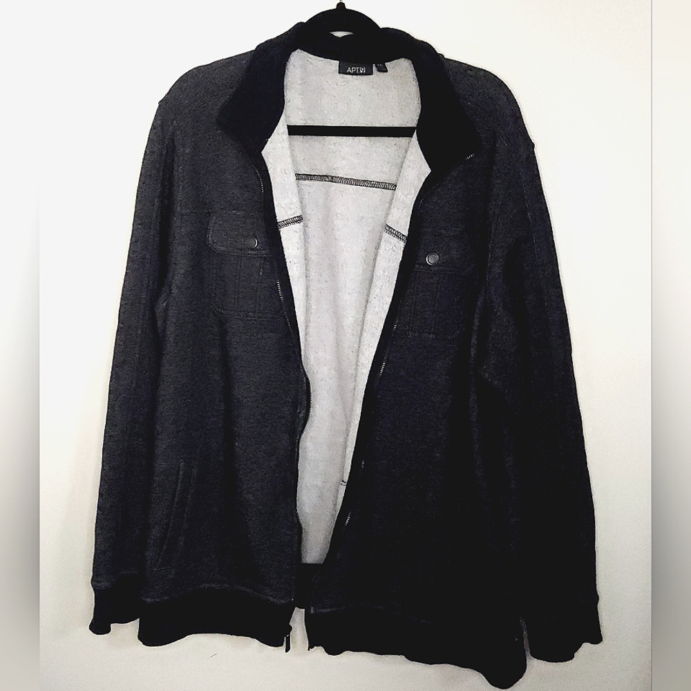 APT. 9  Jacket Size 2XL Tall Black Marble Men's